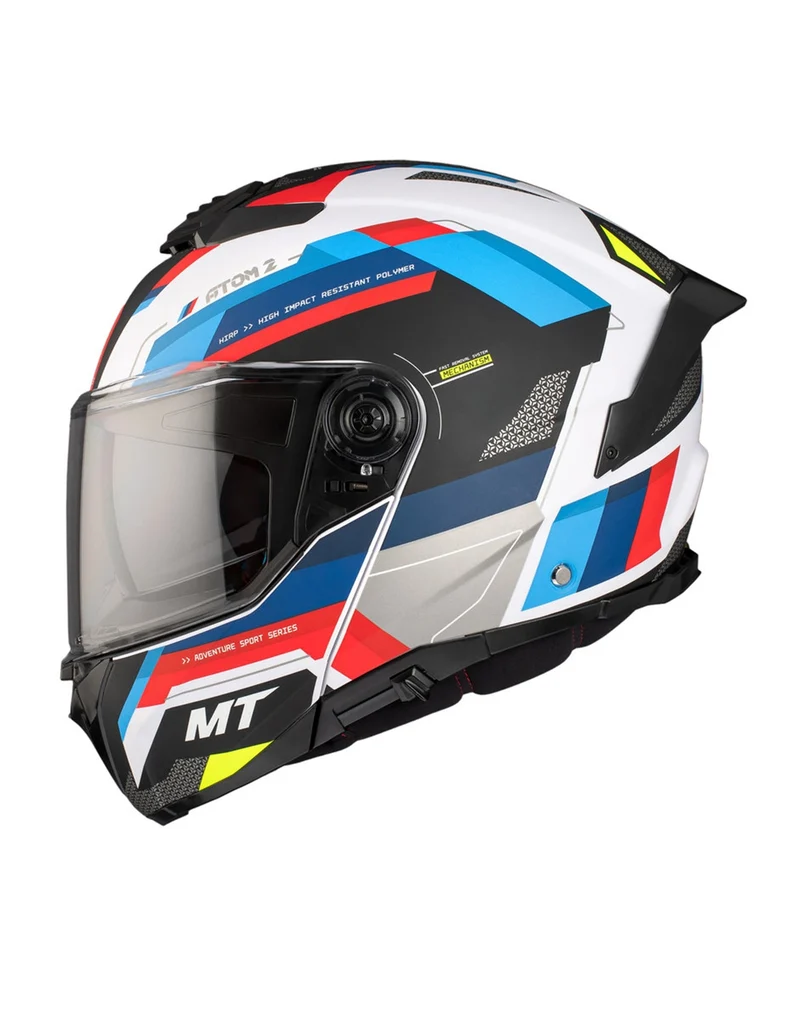 MT ATOM 2 SV BAST ABATIBLE MODULAR CASCO DE MOTO A0 GLOSS PEARL