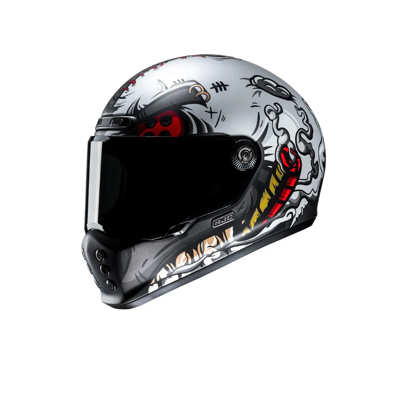 HJC V10 Vatt MC1SF moto touring integral casco rojo