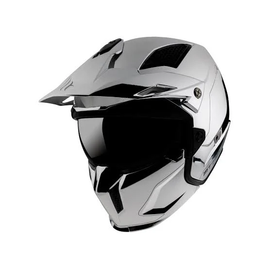 MT TR902XSV STREETFIGHTER SV CHROMED MODULAR CASCO DE MOTO A2 PLATA
