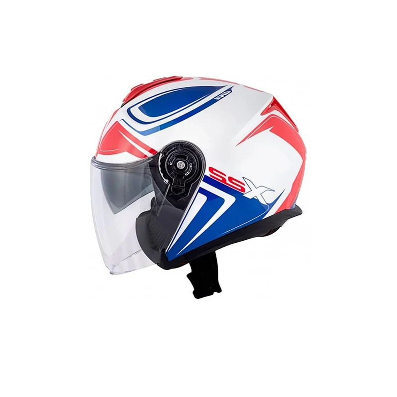 GIVI X.22 PLANET HYPER CASCO JET BLANCO AZUL ROJO