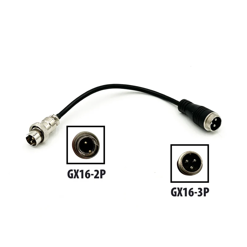 Adaptateur GX16-3P vers GX16-2P Nami