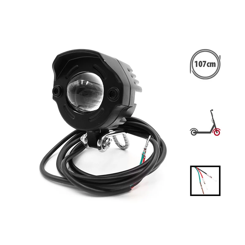 Phare LED avant klaxon Dualtron Forever