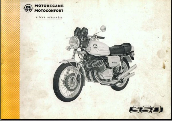 Manuels d'atelier réparation Motobécane 350 3cylindres