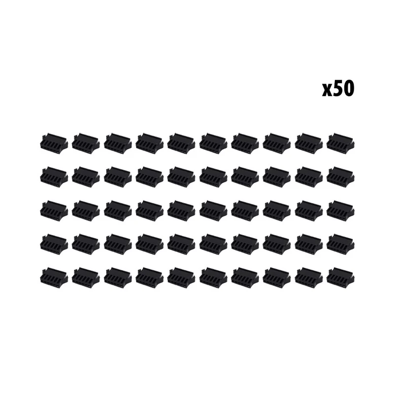 Connecteur SM 6 pins male x50 pcs