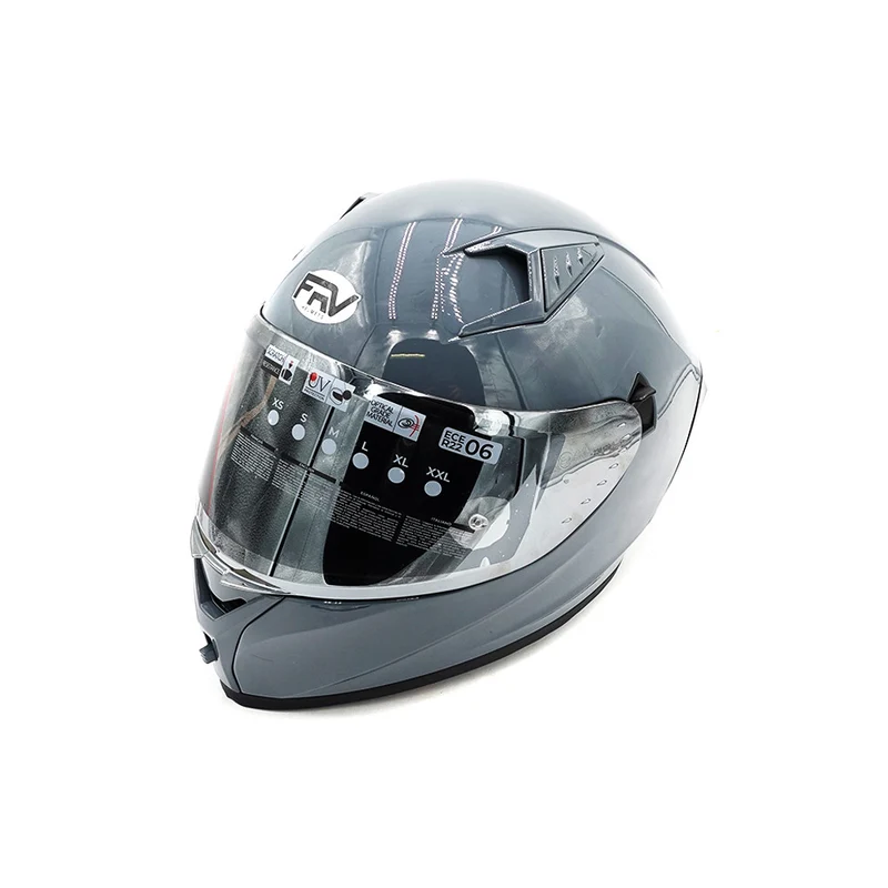 Casque intégral gris (taille S à XL)