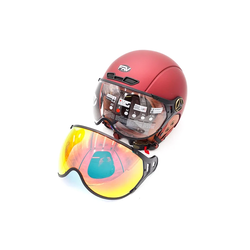 Casque JET bordeaux mat (taille XS à XXL) (M)