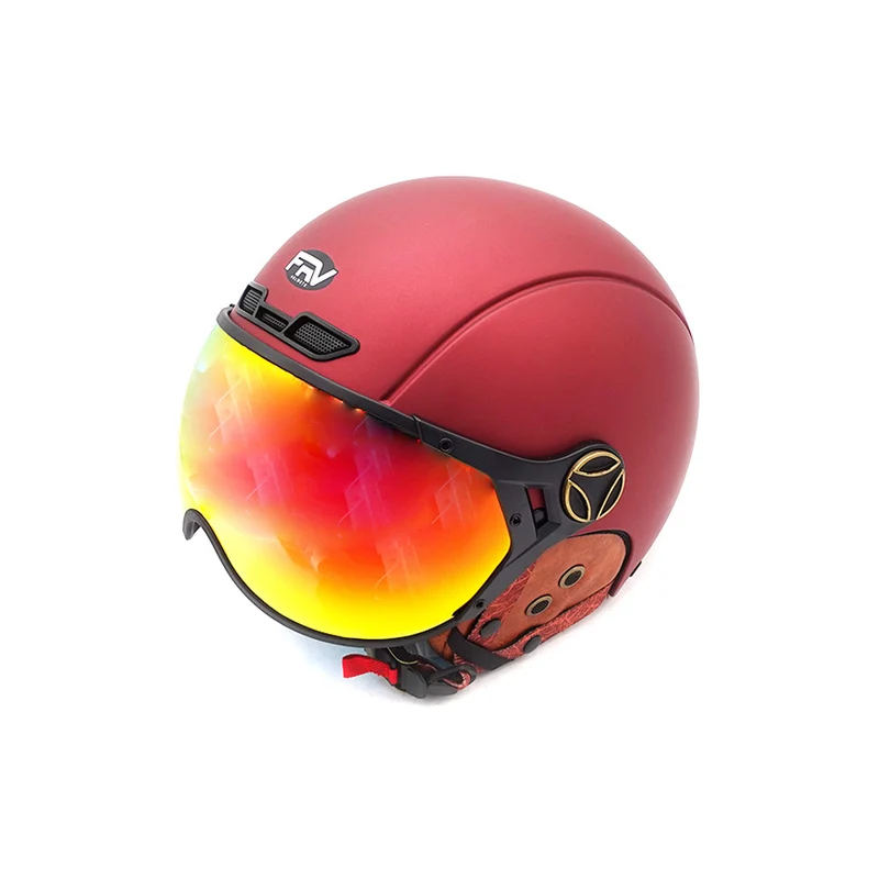 Casque JET bordeaux mat (taille XS à XXL)