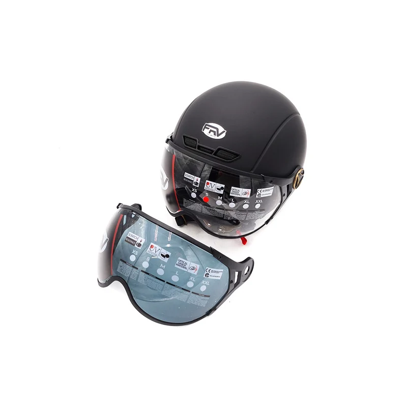 Casque JET noir mat (taille XS à XXL) (S)