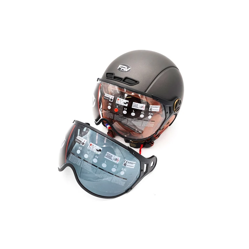 Casque JET Gris graphite Mat (taille XS à XXL) (XL)