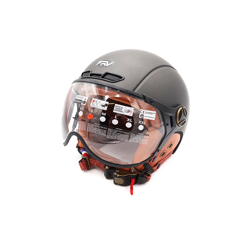 Casque JET Gris graphite Mat (taille XS à XXL)