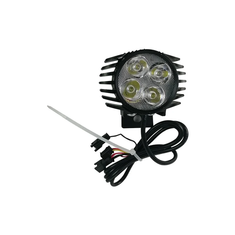 Lampe LED et klaxon avant noir