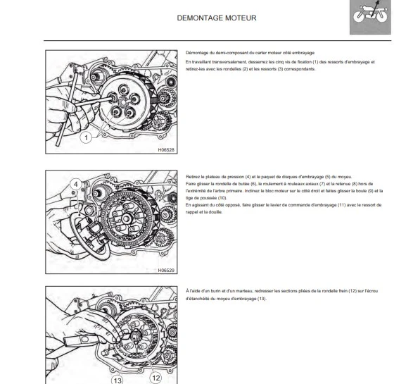 Manuel d'atelier Husqvarna 125 WRE SMS 2011 français