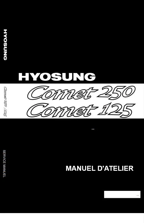 Manuel d'atelier Hyosung Comet 125 250 français