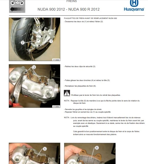 Manuel d'atelier Husqvarna Nuda 900 2012 français
