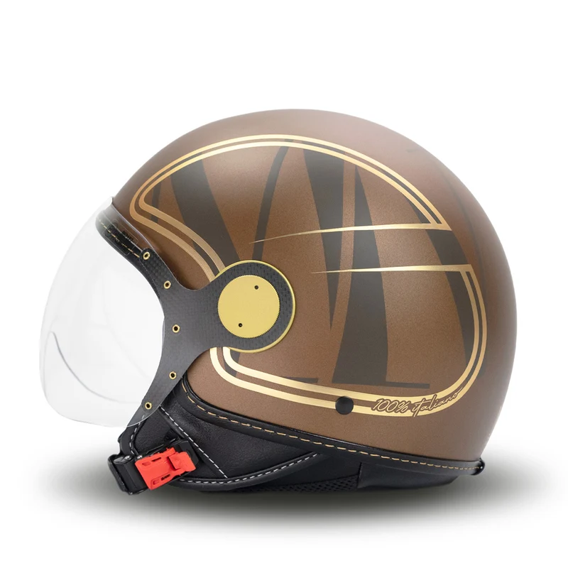 Casco Jet Elegant in Brown Gold