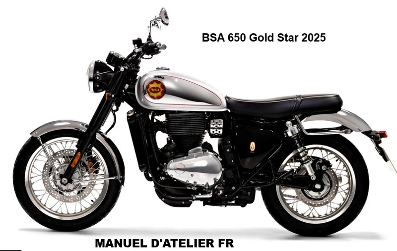 Manuel d'atelier BSA 650 Gold Star 2025 français