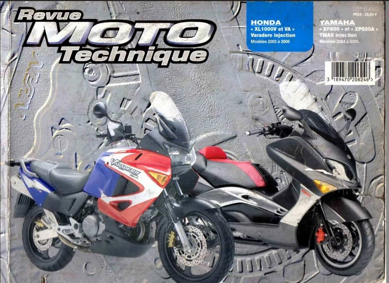 manuel d'atelier Honda XL 1000 Varadero injection 2003 2006
