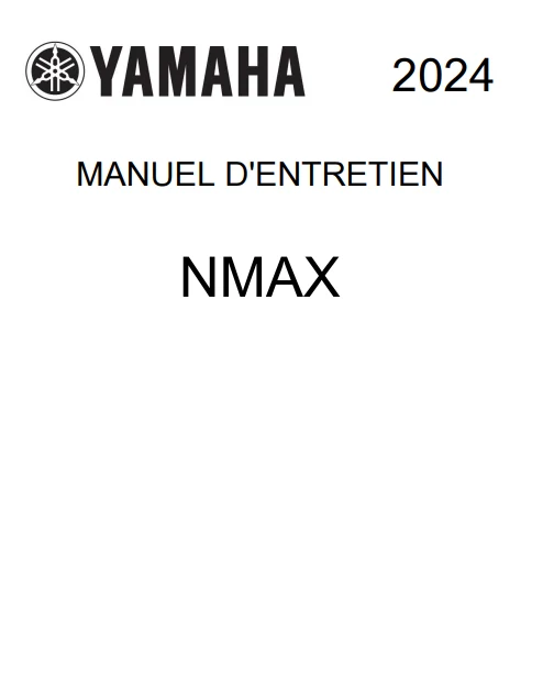 Manuel d'atelier Yamaha Nmax 2024 français