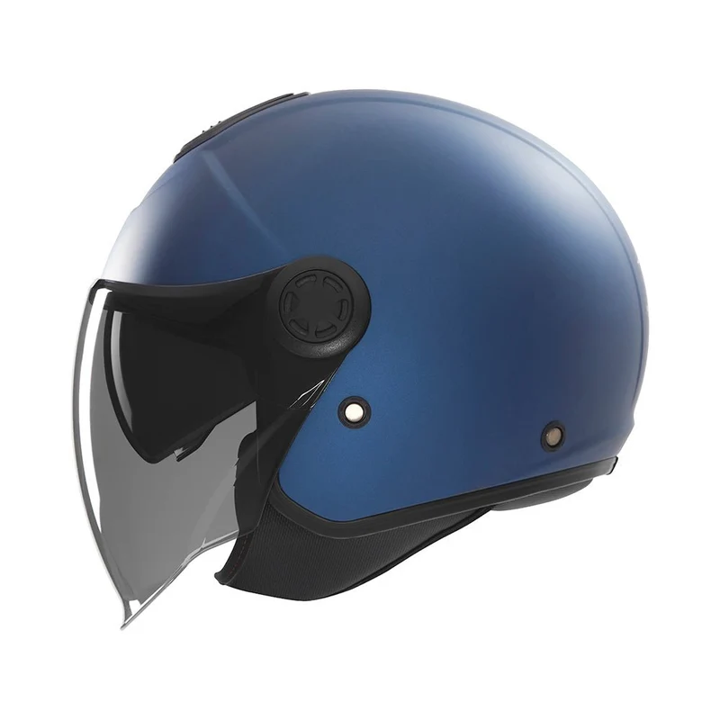 Casque Moto Jet N182 Bleu Mat | NOX