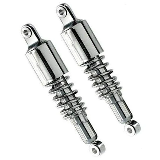 Amortisseurs moto universels RD222-P ressort chrome cache 100mm-280 à 370 mm | YSS