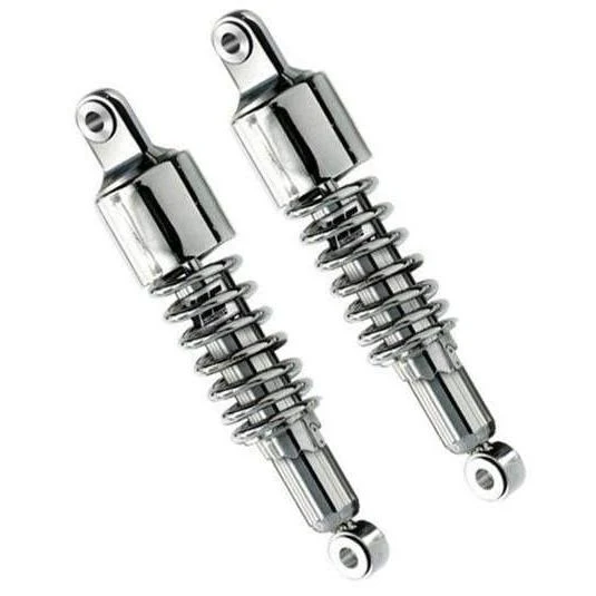 Amortisseurs moto universels RD222-P ressort chrome cache 60mm-280 à 370 mm | YSS