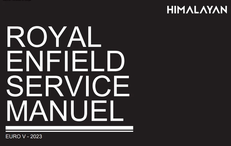 Manuel d'atelier Royal Enfield Himalayan 450 2023 français