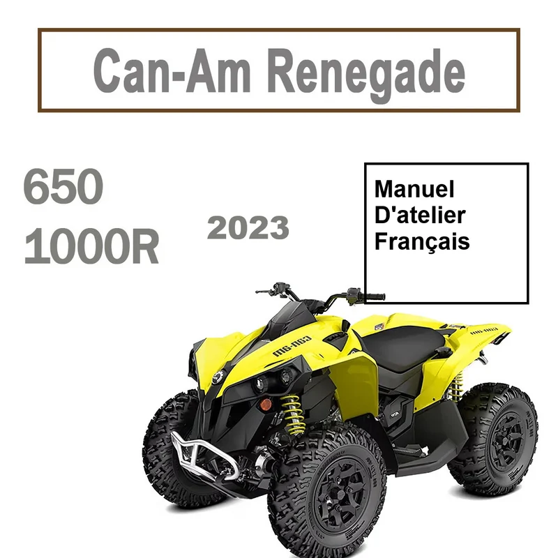Manuel d'atelier CanAm Renegade 2023 français