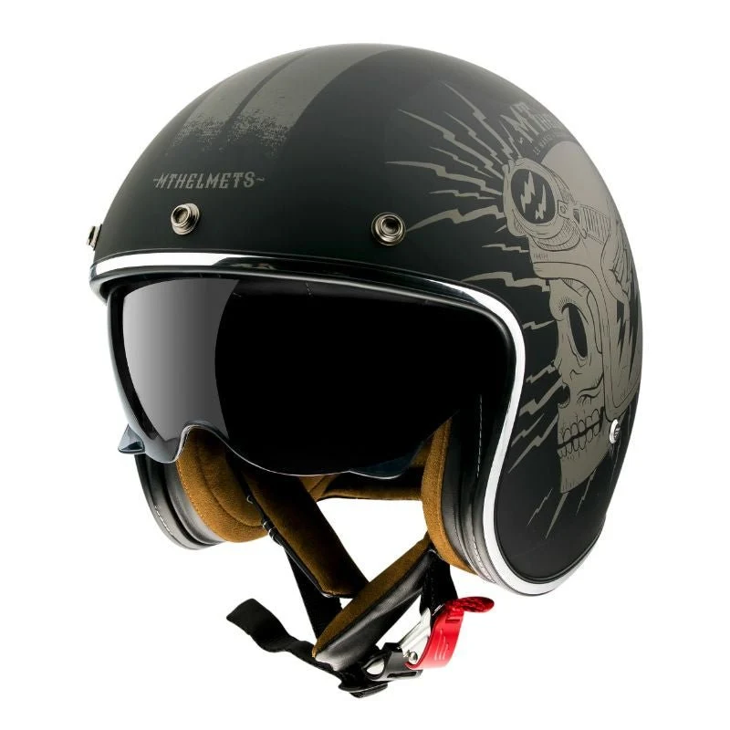 Casque Jet moto vintage Harley - DILER | Homologation : ECE 22.06