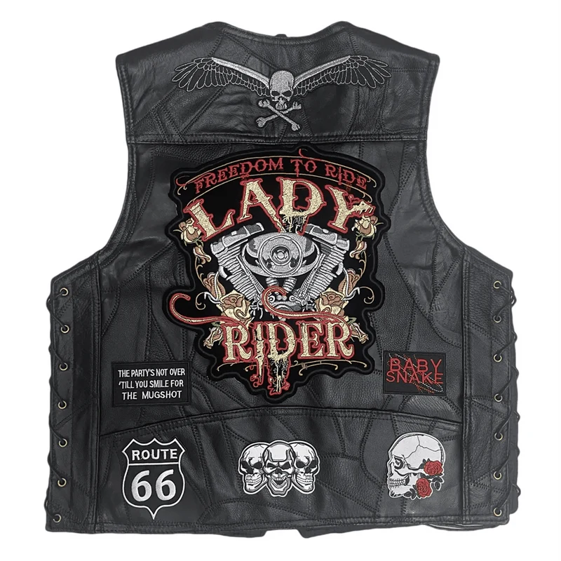Gilet cuir femme biker - Lady Rider