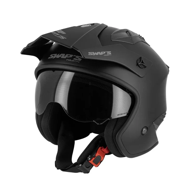Casque Jet Trial/Quad - Swaps TROOPER Noir Mat | SOLDES