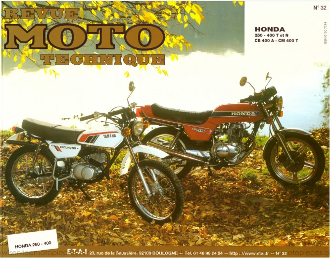 Manuel de réparation Honda CB 400N