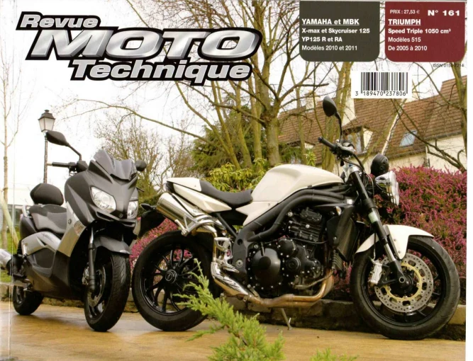 Manuel de réparation Triumph Speed Triple 1050 2005 2010