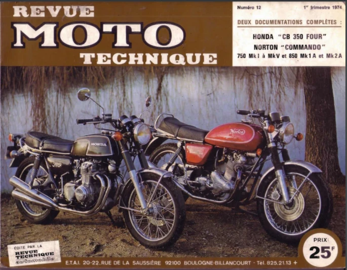 manuel de réparation Honda 350 Four