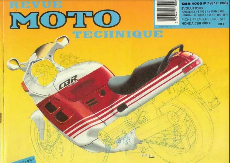 Manuel de réparation Honda CBR 1000 F 1987