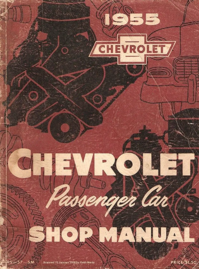 Manuel d'atelier Chevrolet 1955 1956 1957