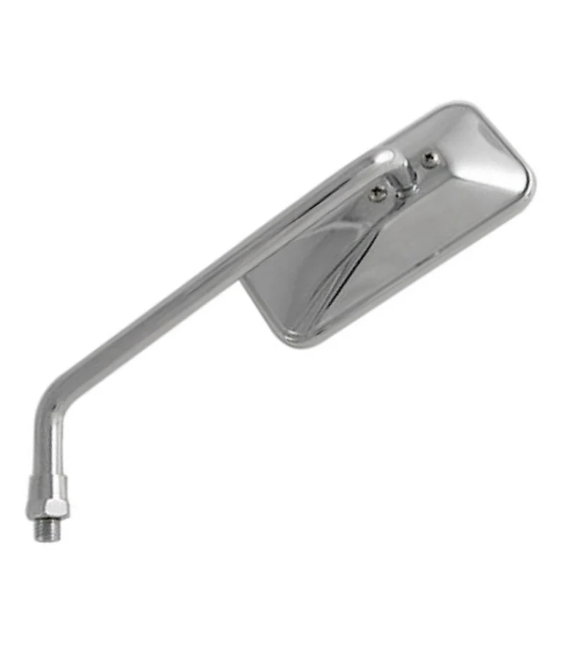 Specchietto Moto Rettangolare Lungo Cromato