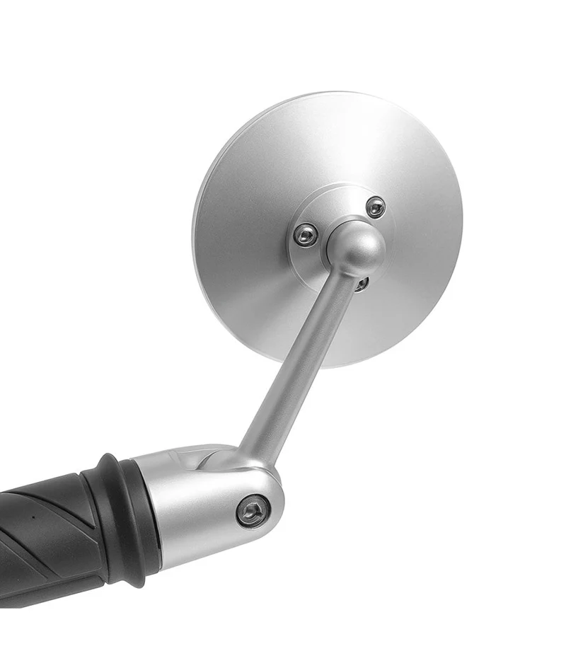 Specchietto Bar End Oberon 75mm Regolabile Silver