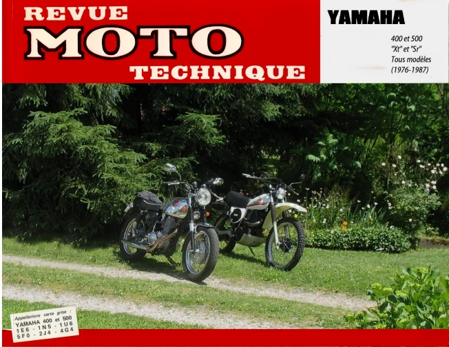 Manuel de réparation Yamaha 500 XT SR