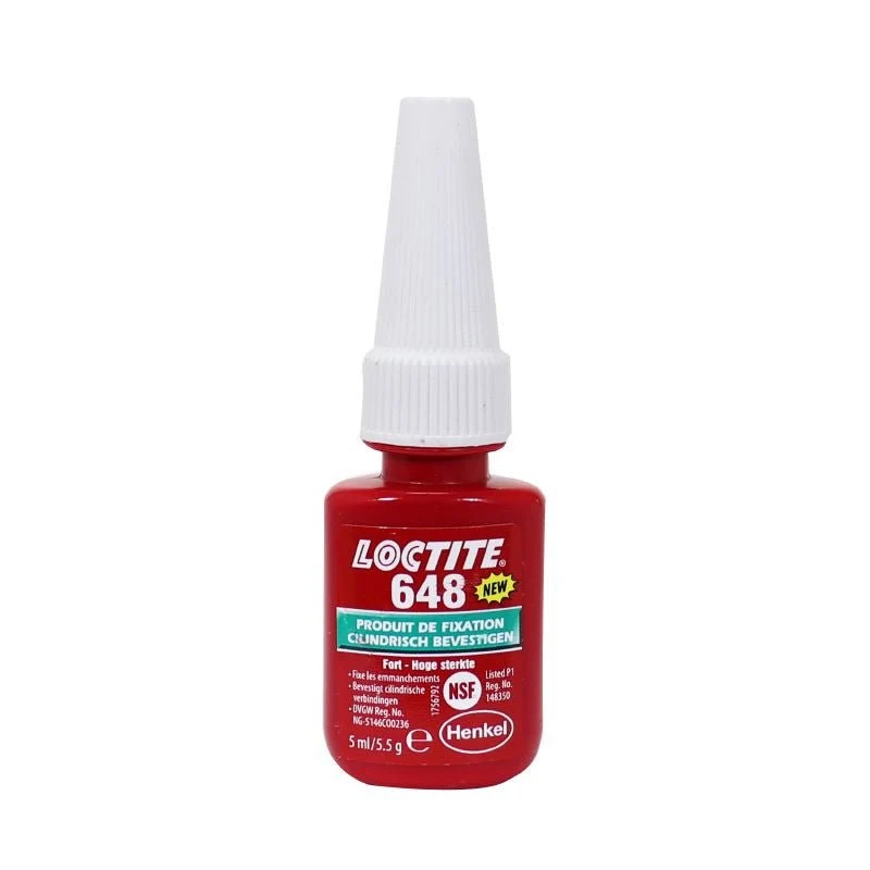 BLOC PRESSE/FIXE LOCTITE 648 A RESISTANCE ELEVEE ET HAUTES TEMPERATURES POUR FIXATION ROULEMENT BAGUES CHEMISE (BURETTE 5 ML SOUS BLISTER)