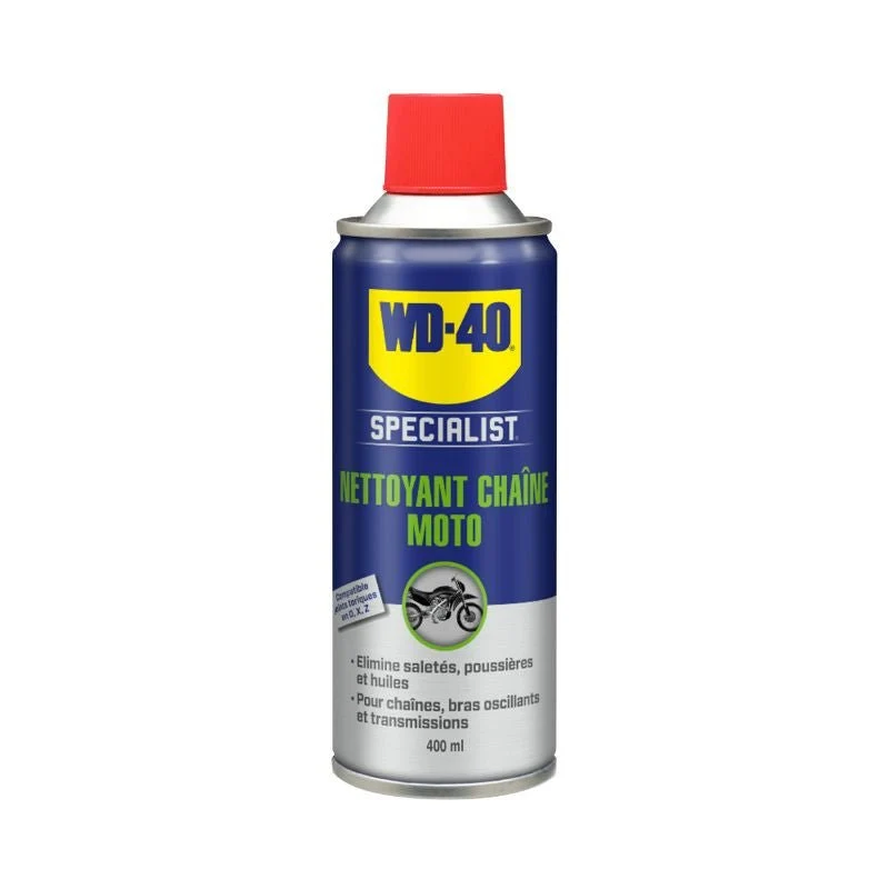 Nettoyant Chaîne Moto WD-40 Specialist - Aérosol 400ml