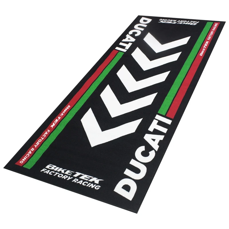 Tapis de Garage Moto Ducati Corse | 190x80cm | Biketek Series 4