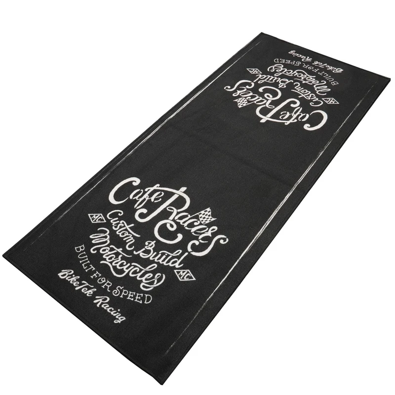 Tapis de Garage Moto Café Racer Custom Build | 190x80cm | Biketek
