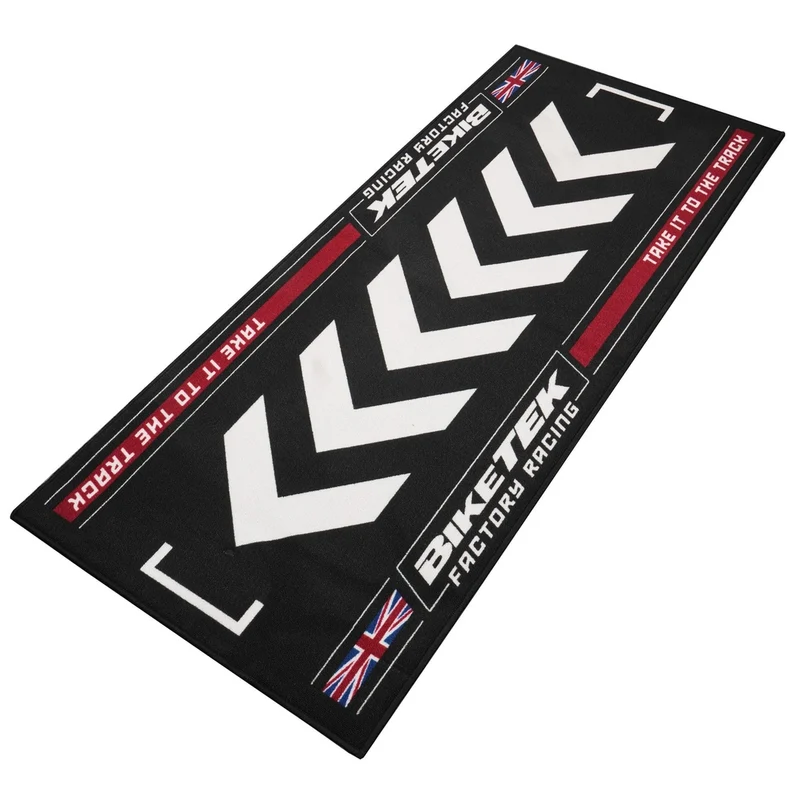Tapis de Garage Moto British Union Jack | 190x80cm | Biketek Series 7