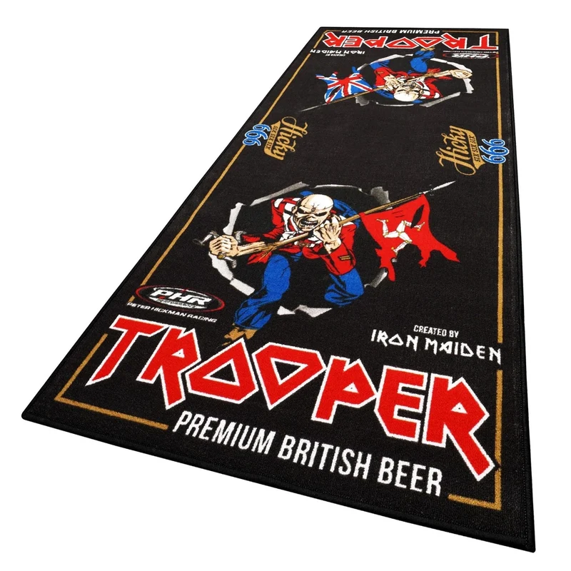 Tapis de Garage Moto Hickman Trooper Expert | 240x100cm | Biketek Grand Format [Rubber Backed]