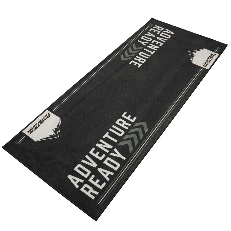 Tapis de Garage Moto Adventure Ready Gris | 190x80cm | Biketek