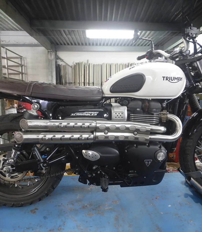 Scarico Alto Mohave per Scrambler 900 / Street Scrambler - Uk Style