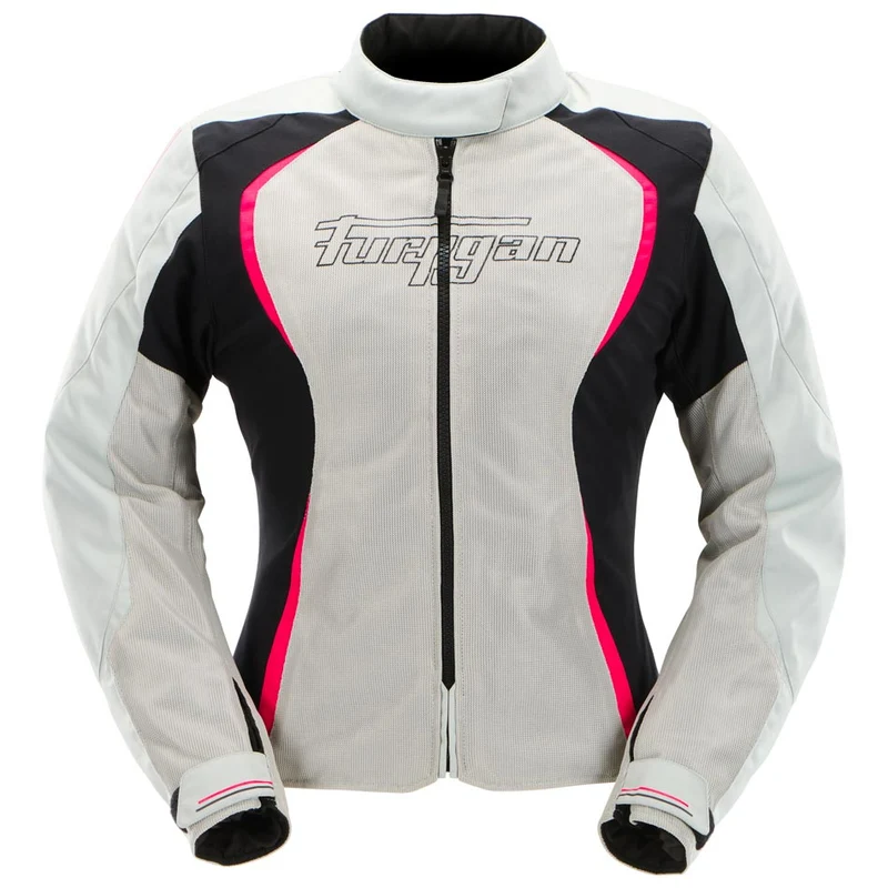 Blouson Moto Femme Clair Perle et Rose | Furygan™ Odessa Evo 3in1 Vented+ Pearl Noir Rose