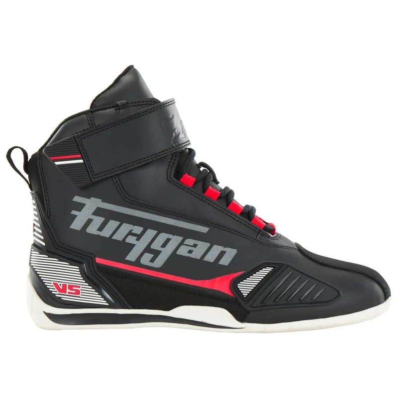 Chaussures Moto Homme Étanches | Furygan™ V5 D3O® WP Noir Blanc Rouge