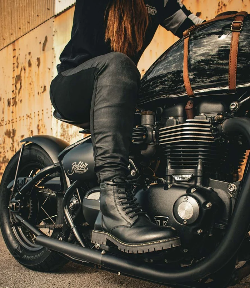 Stivali Moto Donna Hellcat Neri - Trip Machine