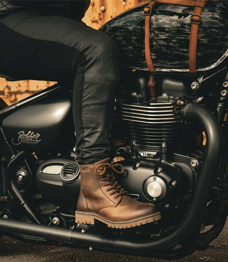 Stivali Moto Donna Hellcat Mocha - Trip Machine